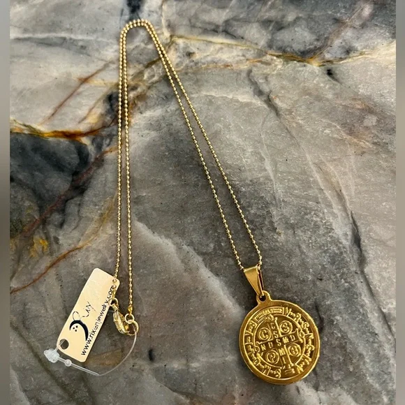 RIXEN GOLD SAN BENITO CHARM NECKLACE - Picture 6 of 8